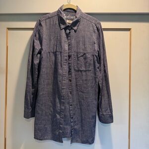 Madewell Denim-Look Button Shirt in Indigo